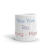 Duisburg - Marxloh Becher | Tasse mit lustigem Spruch: New York. Rio. Duisburg - Marx