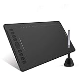 HUION Inspiroy H1161 Grafiktablett, 11 x 6,875 Zoll Zeichentablett mit 10 Benutzerdefinierten Express-Tasten und einem Touch-Strip, OSU Pen Tablet für Online-Fernarbeit, für Windows, Mac & Chromebook