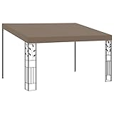 (Blitzlieferung) Garten Wasserdicht Pavillon/Gartenpavillon/für Garten/Party/Hochzeit/Picknick Draussen Partyzelt Gartenpavillon Event Shelter, Wand-Pavillon 4x3x2.5 m Taup