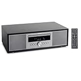 MEDION P64145 All in One Audio System (DAB+, CD, MP3, PLL UKW Radio, USB, Kompaktanlage, Elegantes Design, Weckfunktion, Sleep Einschlafautomatik)