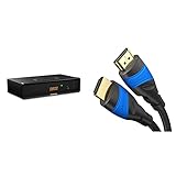 THOMSON THC301 HD Receiver, schwarz, 3 Jahre Garantie & KabelDirekt – 2 m – 4K HDMI-Kabel (4K@120Hz und 4K@60Hz für EIN spektakuläres Ultra-HD-Erlebnis, kompatibel mit HDMI 2.0/1.4, Schwarz)