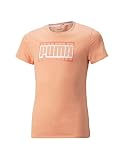 PUMA Mädchen Alpha Tee G T-Shirt, Orange, 16 añ