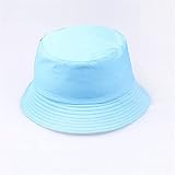 Hutmütze Wendbarer Fischerhut Sommer Sonnenhüte Damen Herren Gorro Blue-One S