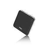 MOXNICE Power Bank 10000mAh Powerbank, Super Leicht Slim Externer Akku mit 2 Ausgänge für Smartphones und Tablets (Schwarz)…