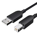 WFS Hochgeschwindigkeits-Scanner Kabel USB High Speed Drucker Kabel USB 2.0 Typ A Stecker auf Typ B Stecker Kabel für Drucker Scanner Kabel Ladekabel (Länge: 3m)