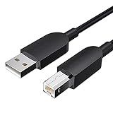 WFS Hochgeschwindigkeits-Scanner Kabel USB High Speed Drucker Kabel USB 2.0 Typ A Stecker auf Typ B Stecker Kabel für Drucker Scanner Kabel Ladekabel (Länge: 3m)