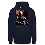 Spreadshirt The Matrix Morpheus Im Sessel Unisex Hoodie, L, Navy