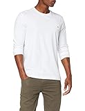Tommy Hilfiger Herren Stretch Slim Fit Long Sleeve Tee T-Shirt, White, M