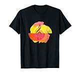 Notenschlüssel Violinschlüssel Gelb Pink Musik Kunst Design T-S