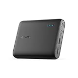 Anker PowerCore 13000mAh Powerbank Externer Akku 2-Port 3A mit PowerIQ und Voltage Boost Technologie für iPhone XS Max/XR/XS/X / 8 / 8Plus / 7 / 6s / 6, Samsung und weitere Smartphones (Schwarz)