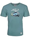 Herren T-Shirt VW Bulli »Lets Rock« Petrol Gr.XL