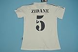 Generic Zidane#5 Retro Trikot 2002-2003 Full UCL Patch White Color (S)
