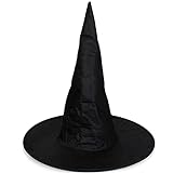 Selldorado® 1x Halloween Hexenhut für Kinder - Hexenhüte - Hexen Hut für Herren und Damen - Zauberhut - Gandalf Hut - Hexen Kostüm (Hexenhut Kinder)