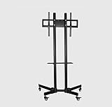 Bodenfahrgestell, Riemenscheiben-TV-Ständer, Wagen, geeignet für 30-65-Zoll-TV-Bildschirme, das maximale Traggewicht kann 80 kg