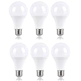 6er Set E27 LED Birne, 20 Watt 2200 Lumen LED E27 Glühbirne, ersetzt 150-180W Lampe A21 Leuchtmittel E27, 3000 Kelvin Warmweiß LED Bulb, 270° Energiesparlampe für Geschäft, Büro, Garage, Lager, G