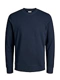 JACK & JONES Herren Jjeholmen Sweat Crew Neck Noos Pullover, Blau(navy Blazernavy Blazer), XL EU