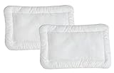 KiGATEX 2er Pack Kinder Flachkissen 40x60 cm nach Öko-Tex Standard 100 Z