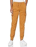 Urban Classics Damen Ladies High Waist Cargo Jogging Pants Hose, Toffee, L