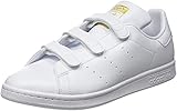 adidas Originals Herren Stan Smith CF Sneaker, Cloud White/Cloud White/Gold Metallic, 42 2/3 EU