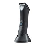 FLOVES Elektrischer Intimrasierer für Männer - Herren Schamhaartrimmer Wiederaufladbarer Körperhaartrimmer mit LED-Licht, Wasserdichter Nass-Trocken, Eier Rasierer Balls Trimmer L