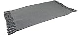 GMMH Fleckerlteppich Baumwolle Handweb Teppich Flickenteppich Fleckerl Handwebteppich (90 x 150 cm, grau)