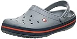 Crocs Unisex Crocband Clogs, Light Grey Navy, 46/47 EU