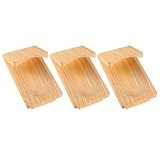 HEMOTON 3 Stücke Austernmesser Holz Austernöffner Handschutz Austernbrecher Austern Shucker Muschel Meeresfrüchte Öffner Werkzeug Set Oyster Opener für Krabben Besteck