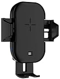Callstel Smartphone Halterung: Qi-Smartphone-Ladehalter für Kfz-Lüftungsgitter, Automatik-Klemme, 15W (Auto Handyhalter)
