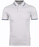 Ragman Herren Piqué-Polo mit Tipping Keep Dry 4XL, Weiss-006