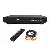 ZXNQ DVD-Player für TV oder Smart TV, HDMI e AV Anschlüsse, USB-Eingang, Speicherwiedergabe ausschalten, Intelligente Fehlerkorrek