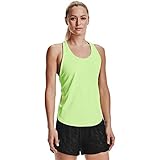 Under Armour Damen Tech Vent Tank Ärmellos, Summer Lime (162)/Black, Larg