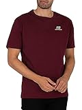 New Balance Herren Essentials Relaxed Embroidered T-Shirt Rot, rot, S