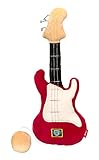 SIGIKID 42636 Rassel Gitarre Play & Cool Mädchen und Jungen Babyspielzeug empfohlen ab Geburt rot/mehrfarbig