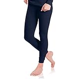 MT Damen Ski- & Thermohose - Winter Unterwäsche lang mit Innenfleece - Navy S