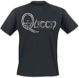 Queen Logo Männer T-Shirt schwarz XXL 100% Baumwolle Band-Merch, Bands, Nachhaltigk