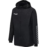 hummel Jungen hmlAUTHENTIC Kids All-Weather Jacket Jacke, Black/White, 176