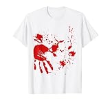 Halloween Blut Kostüm Blutspritzer Zombie Metzger Killer T-S