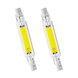 R7S LED 78mm 10W Stablampe 1000LM 360-Grad-Licht Kaltweiß 6000K Dimmbar Ersetzt R7S 100W Halogenstab R7S 78mm COB LED Linear für Baustrahler/Deckenlampe - 2er Set,220V~240V