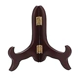 BESPORTBLE 12,7 cm großer Tellerständer, Vintage-Staffelei, aus Holz, Foto-Halter, Ständer zum Präsentieren von Bilderbüchern, dekorativen Tellern, Tab