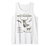 Rehbock Anatomie mit Weißschwanz Hirsch Jäger Jagd Design Tank Top