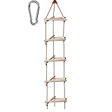 Strickleiter kinder outdoor, Hängeleiter Garten spielgeräte für Outdoor Climbing Training, Turnringe, Monkey Bar, Schaukel, Seilleiter, Armtrainer für Jungen und Mädchen ab 5 Jahren(Color:E)