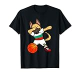 Dabbing German Shepherd Bulgarien Basketball Fans Trikot Art T-S
