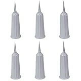 BESPORTBLE 6 Stücke Grabvase Erdspieß Kunststoff Vase Grab Blumenvase Friedhofsvase Grabstecker Grabschmuck Steckvasen für Grab Deko Garten Friedhof Dekoration Blumenarrang