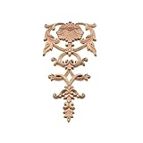 Gaodpz Holzverkleidung Fernseher Hintergrund Wanddekoration Holzschnitzerei Blume Stil Möbel Tür Abziehbilder Levitation Home Zubehö