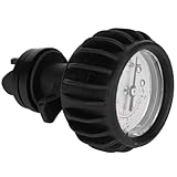 Barometer für Schlauchboote, 0-2 BAR Barometer, Robustes Schwarz Outdoor-Projekte Wasserski Rafting zum S