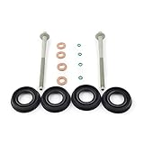 OWCO 14 stücke Auto Kraftstoffinjektor Seal Waschmaschine Kit Fit für Ford Transit MK7 2 x Injektor Clamp Bolts 2.2 2.4