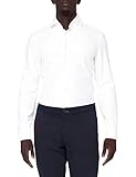 Seidensticker Herren Slim Fit Langarm mit Spread Kent-Kragen Bügelleicht Struktur-100 Prozent Baumwolle Businesshemd, Weiß (Weiß 1), (Herstellergröße: 42)