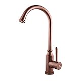 Kitchen Tap 360 ° -Rotation Küche Waschen Pool Heiße und kalte Mischbatterie Deck Installation Aluminium Dual Control Waschbecken Wasserhahn Einhand-Spüle Dual Temperature Wasserhahn Gefäß