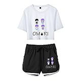 YYXX Omori Damen-T-Shirt, kurzärmelig, Motiv: T