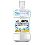 LISTERINE Advanced White milder Geschmack (600 ml), Mundspülung zur Entfernung hartnäckiger Zahnverfärbungen, für weißere Zähne in nur 1 W